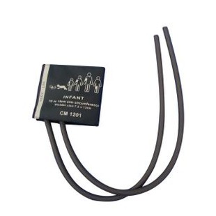 Manchette double tube NIBP pour moniteur de pression artérielle, circonférence du bras 10-19cm