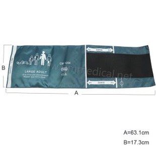 Grande manchette de tube Nibp adulte pour moniteur de tension artérielle