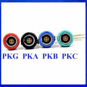 Connecteur médical 1P PKG PKA PKB PKC 2-10pin 14 broches prise fixe avec coude 90 degrés Contact PCB deux keying