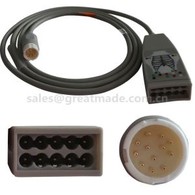 Câble de jonction à 10 conducteurs HP M1663A compatible, HP 12PINs .2M