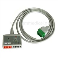 Compatible avec GE Eagle, Solar, Dash , Tram OEM 416035-001 Multi-Link 12-Lead ECG Câble standard AHA 12 Ft ECG Cable.