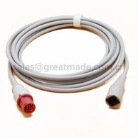 Câble adaptateur IBP compatible Hellige, rond 10PIN> Appott-6PIN